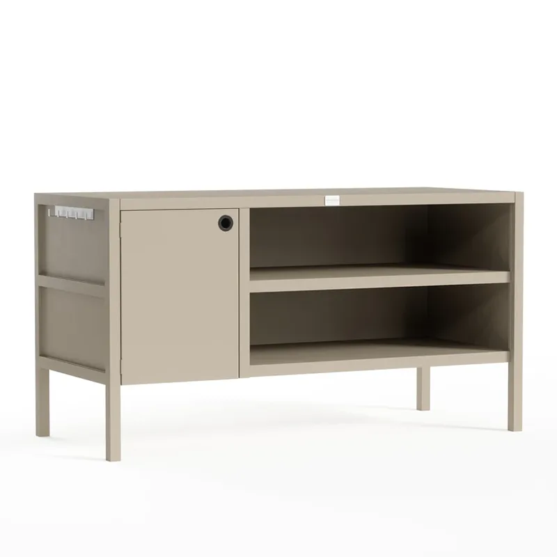 ตู้ครัวกลางแจ้งสองชั้นพร้อมประตู