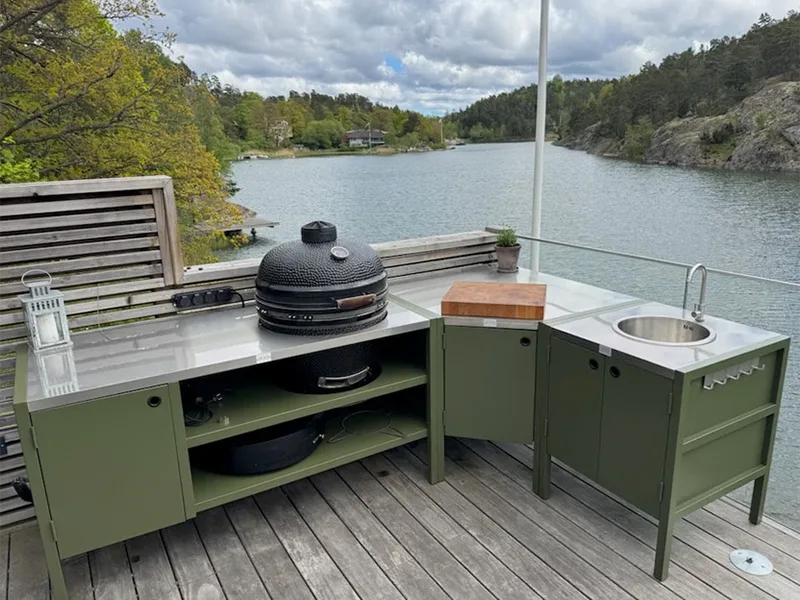 Multi Functional Outdoor Cabinet with Oven