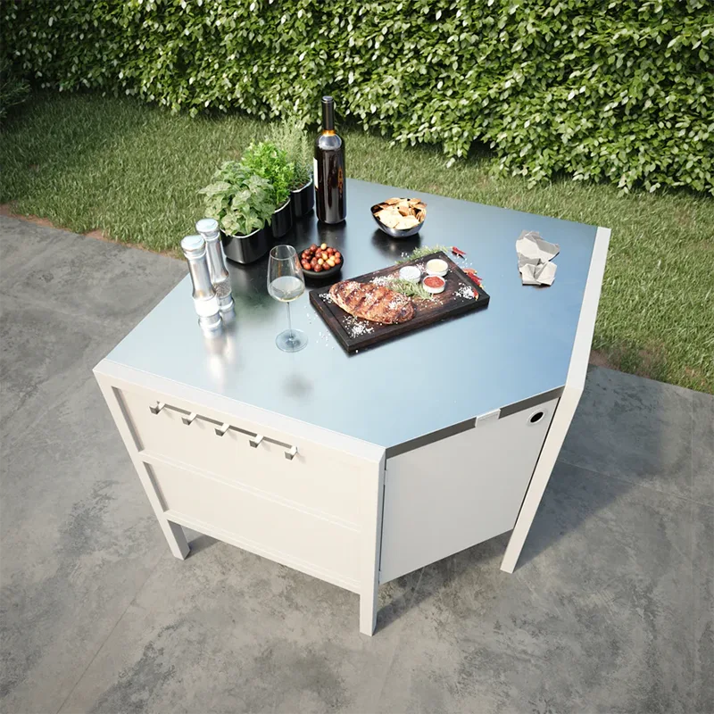 Outdoor Free-Standing Corner Cabinet Outdoor Free-Standing Corner Cabinet